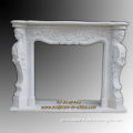 Elegance Stone Fireplaces Carving With Stone Lady Statue